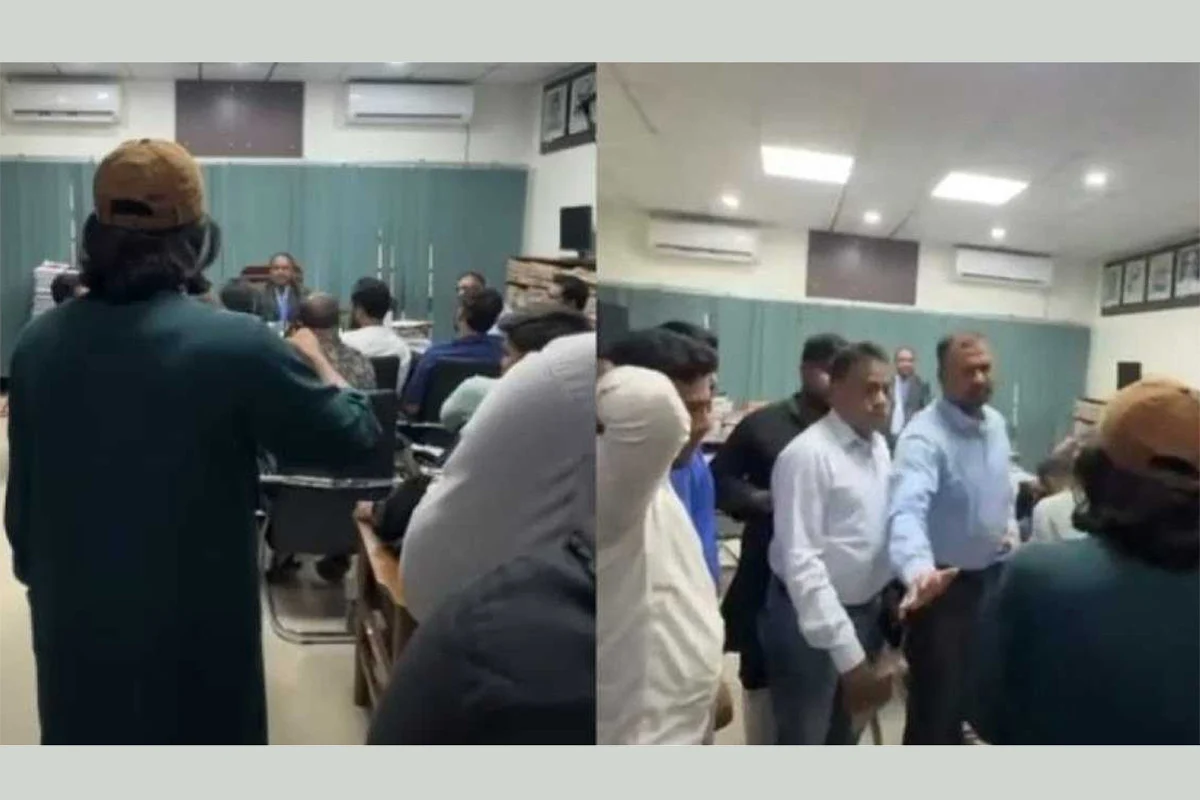 রাবি রেজিস্ট্রারের সঙ্গে রাকসু জিএসের উত্তপ্ত বাক্য বিনিময়