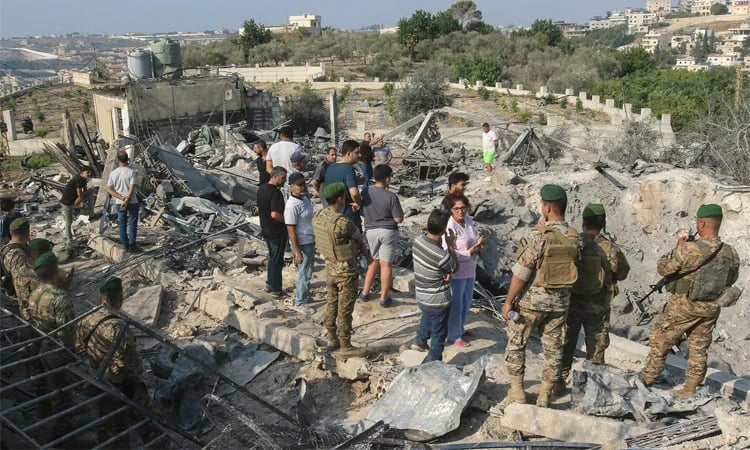 লেবাননে হিজবুল্লাহর লক্ষ্যবস্তুতে হামলা চালিয়েছে ইসরাইল