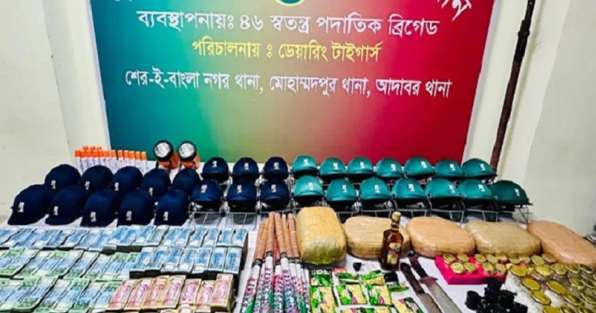 জেনেভা ক্যাম্পে মাদক কারবারির আস্তানায় অভিযান, মিলল কোটি টাকা-ককটেল-বিস্ফোরক