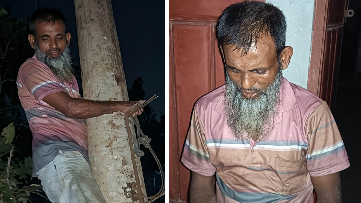 অবৈধভাবে বিদ্যুতের খুঁটি স্থানান্তরের চেষ্টা, জনতার ধাওয়ায় পালাল প্রতারক চক্র