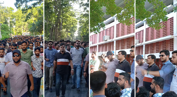 রাজাকার স্লোগান দিলে আর ছাড় নয়: রাবি ছাত্রলীগ সভাপতি