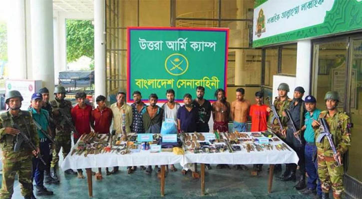 সেনাবাহিনীর অভিযানে উত্তরার শীর্ষ সন্ত্রাসী আলতাফ গ্রেপ্তার