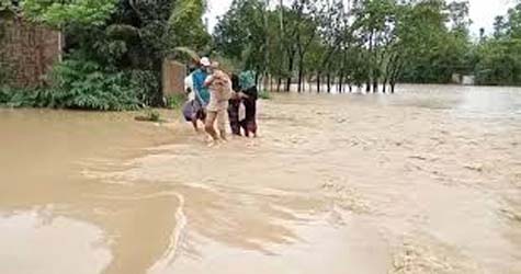 সিলেটে বন্যা, পাঁচ উপজেলায় খোলা হয়েছে আশ্রয়কেন্দ্র