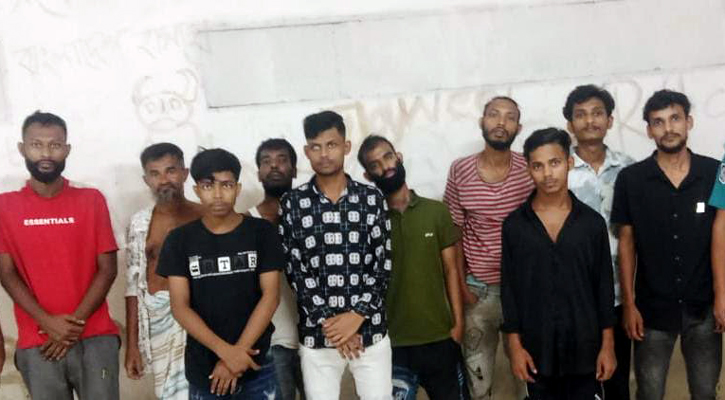 মোহাম্মদপুরে বিশেষ অভিযানে গ্রেপ্তার ১০