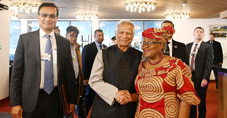 বিশ্ব বাণিজ্য সংস্থার মহাপরিচালকের সঙ্গে ড. ইউনূসের বৈঠক