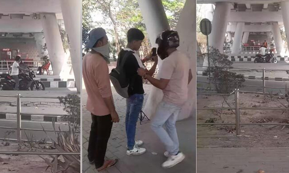 হাতিরঝিলে অস্ত্র ঠেকিয়ে মোটরসাইকেল ছিনতাইয়ের ঘটনাটি শুটিংয়ের দৃশ্য