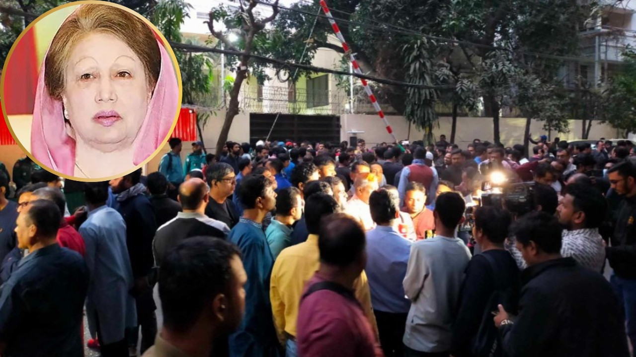 খালেদা জিয়াকে বিদায় জানাতে ‘ফিরোজায়’ নেতাকর্মীর ভিড়