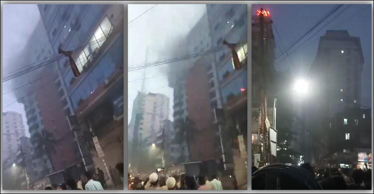 পল্টনে বহুতল ভবনে আগুন, নিয়ন্ত্রণে ৫ ইউনিট