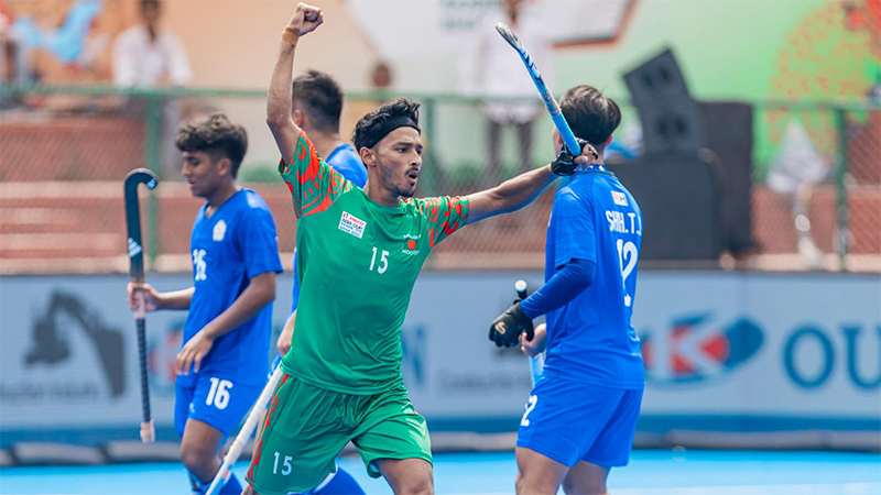 হকিতে বড় জয়ে ঘুরে দাঁড়াল বাংলাদেশ