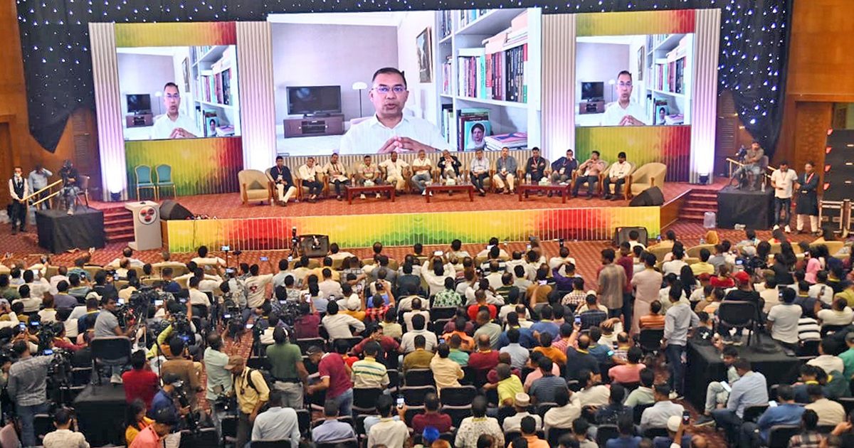 ভোট দিলে ধানের শীষে, দেশ গড়ব মিলেমিশে: তারেক রহমান