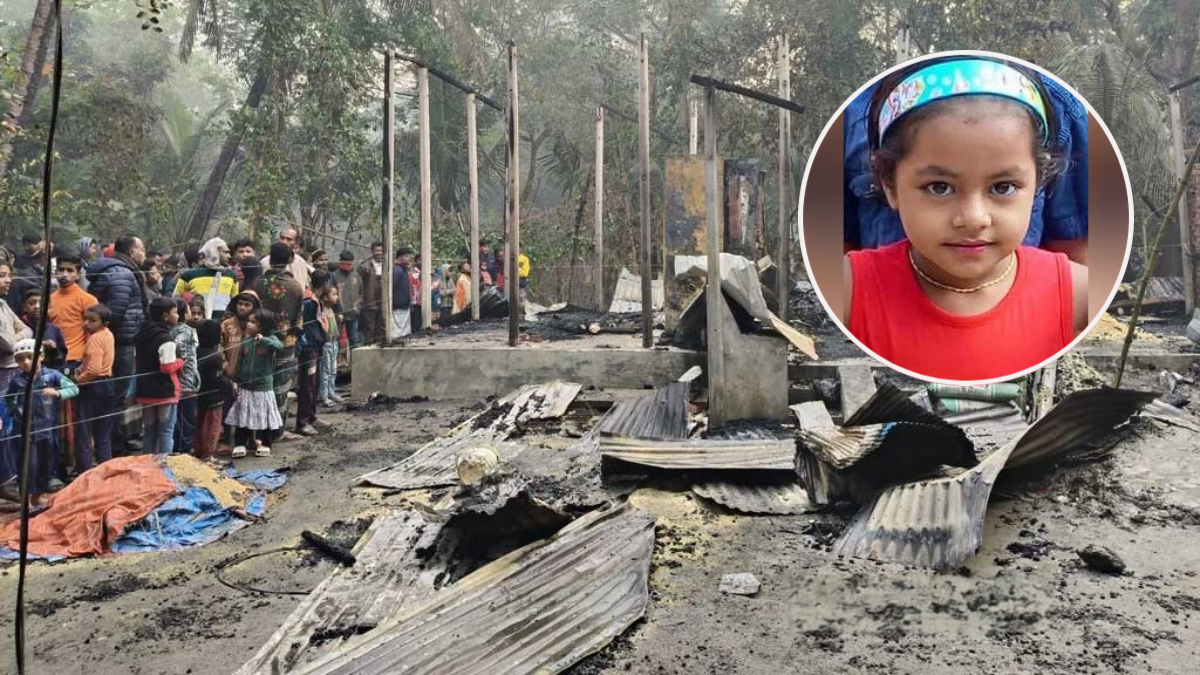 লক্ষ্মীপুরে তালা দিয়ে বিএনপি নেতার বাড়িতে আগুন, শিশুর মৃত্যু