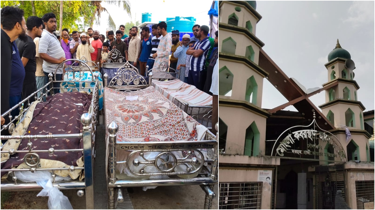 বাগেরহাটে সড়ক দুর্ঘটনায় শোকের মাতম: বরের দাফন মোংলায়, কনের কয়রায়