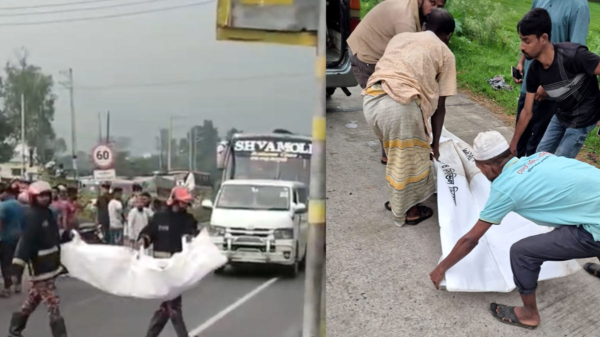 ঈদের ছুটিতে মোটরসাইকেলে বাড়ির পথে, ট্রাকের ধাক্কায় প্রাণ গেল বাবা-মেয়ের