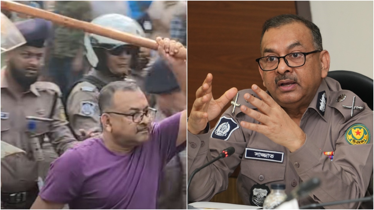 টি-শার্ট পরে লাঠিচার্জের ভাইরাল ভিডিও নিয়ে যা বললেন ডিএমপি কমিশনার