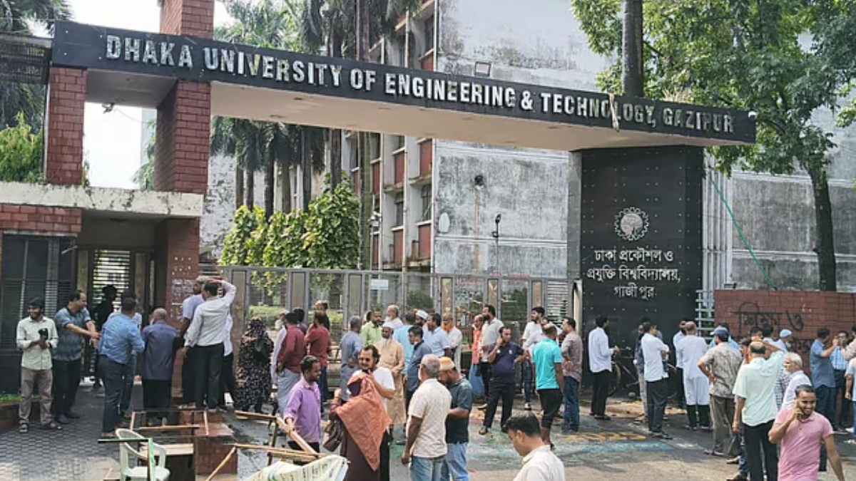 ডুয়েটে ভিসিবিরোধী আন্দোলন পঞ্চম দিনে, ‘ব্লকেড কর্মসূচি’ অব্যাহত