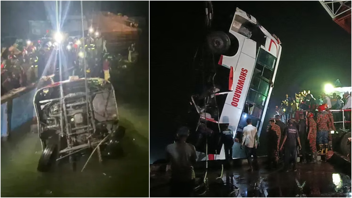 ডুবে যাওয়া বাস উদ্ধার: মিলল ১৪ মরদেহ, মৃতের সংখ্যা বেড়ে ১৬