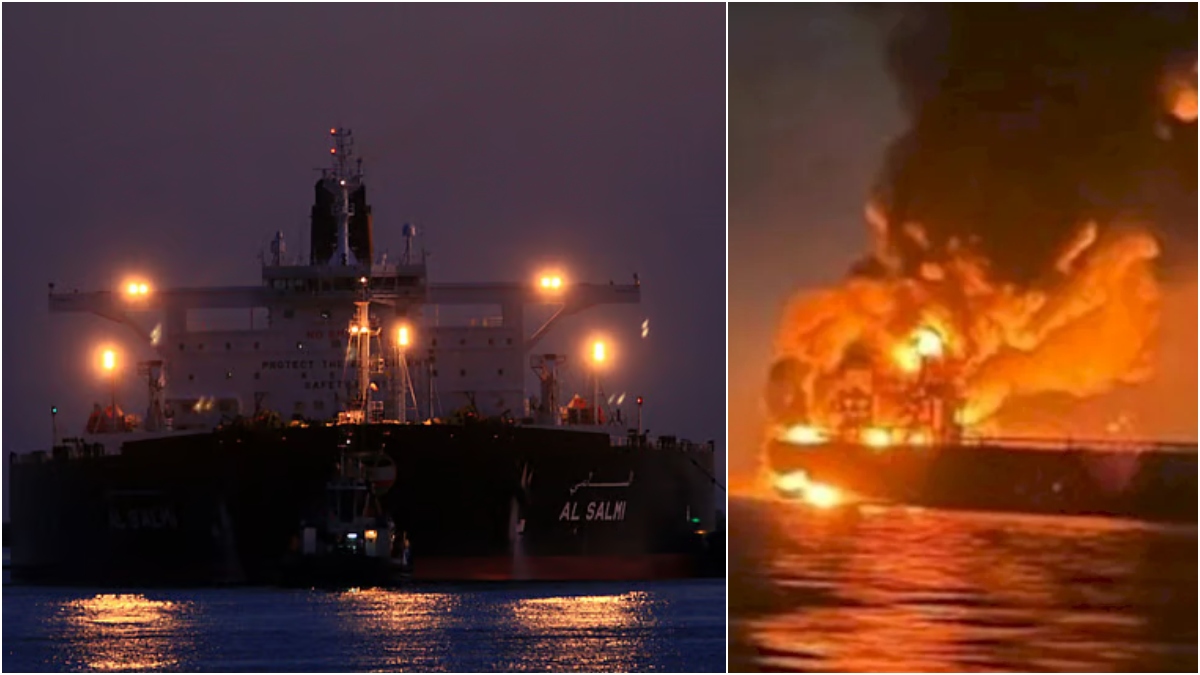 দুবাইয়ে ২০ লাখ ব্যারেল তেলবোঝাই জাহাজে হামলা, সাগরে তেল ছড়ানোর আশঙ্কা
