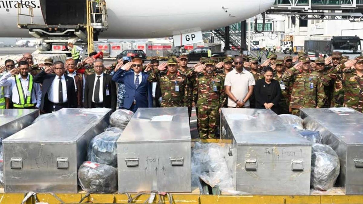 শহীদ ৬ শান্তিরক্ষীর জানাজা রোববার