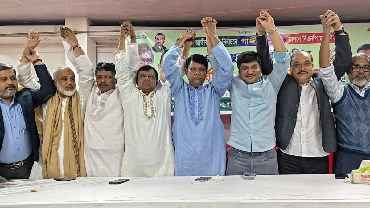বিএনপি প্রার্থীর পক্ষে মনোনয়নবঞ্চিত ৭ নেতা এক মঞ্চে