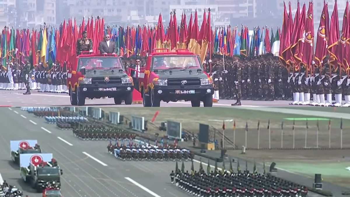 জাতীয় প্যারেড স্কয়ারে স্বাধীনতা দিবসের কুচকাওয়াজ-ফ্লাইপাস্ট