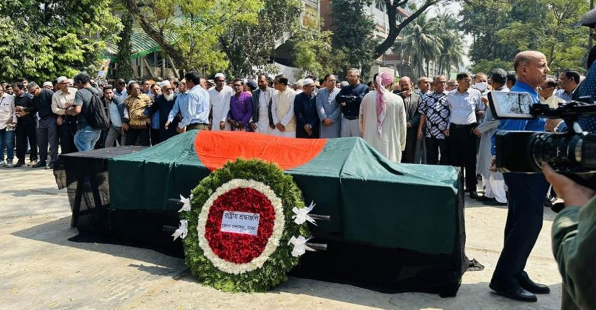 প্রেস ক্লাবে প্রধানমন্ত্রীর প্রেস সচিবের জানাজা অনুষ্ঠিত