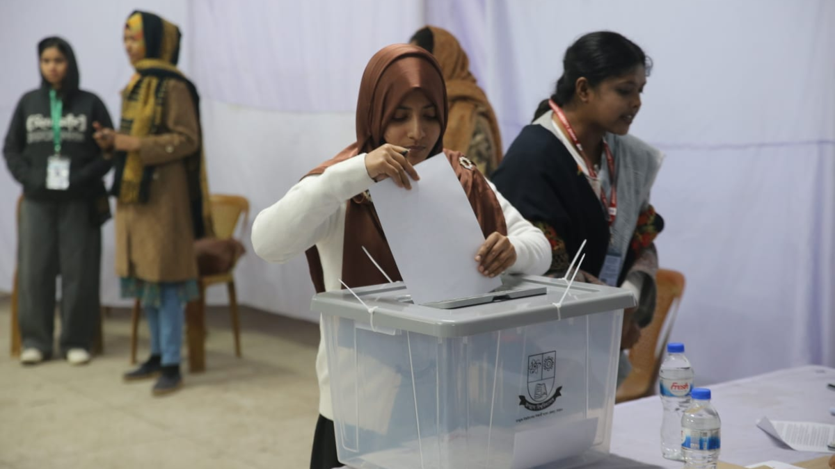 জগন্নাথ বিশ্ববিদ্যালয়ে প্রথম শিক্ষার্থী সংসদ নির্বাচন: কোন পদে কে জয়ী