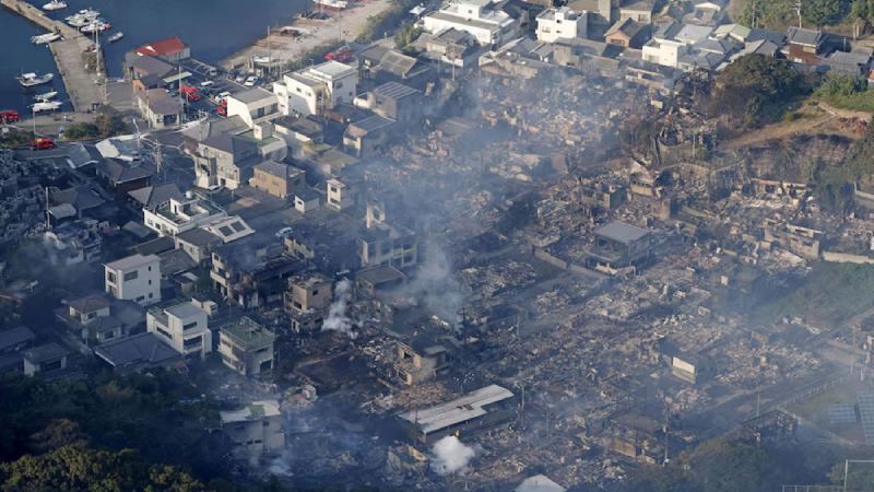 জাপানে ভয়াবহ অগ্নিকাণ্ডে পুড়ে ছাই ১৭০ ভবন