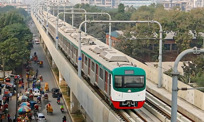 আগারগাঁও-উত্তরা মেট্রোরেল চলাচল শুরু