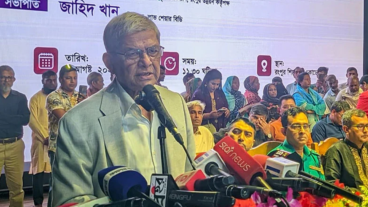 বিরোধী দল শেখ হাসিনার ভাষায় কথা বলতে শুরু করেছে: মির্জা ফখরুল