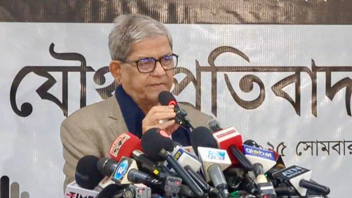 গণতন্ত্রের ওপর আঘাত এসেছে, রুখে দিতে হবে: মির্জা ফখরুল