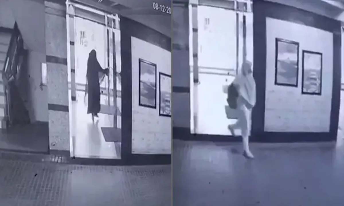 বোরকা পরে ঢুকে স্কুল ড্রেসে বেরিয়ে যান গৃহকর্মী আয়েশা