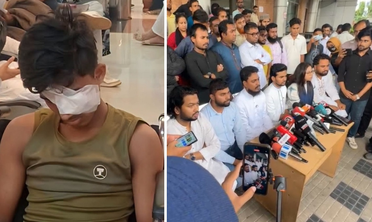 হামলায় আহত আলিফকে দেখতে হাসপাতালে এনসিপি নেতারা, ৩ দফা দাবি