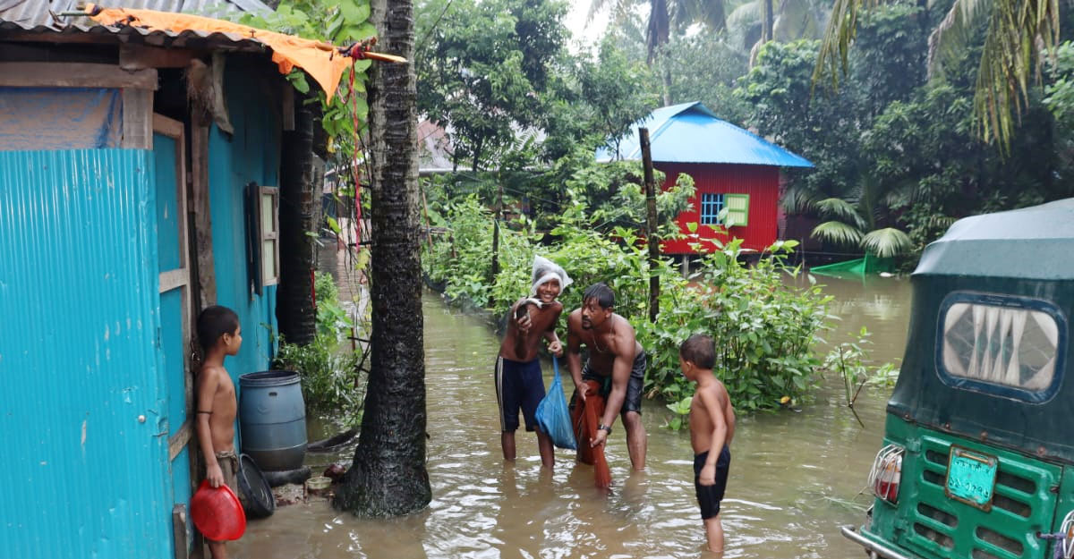 নোয়াখালীতে পানিবন্দি ২২ লাখ মানুষ