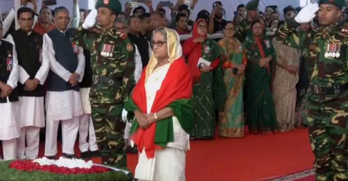 ৭ মার্চ উপলক্ষে বঙ্গবন্ধুর প্রতি প্রধানমন্ত্রীর শ্রদ্ধা