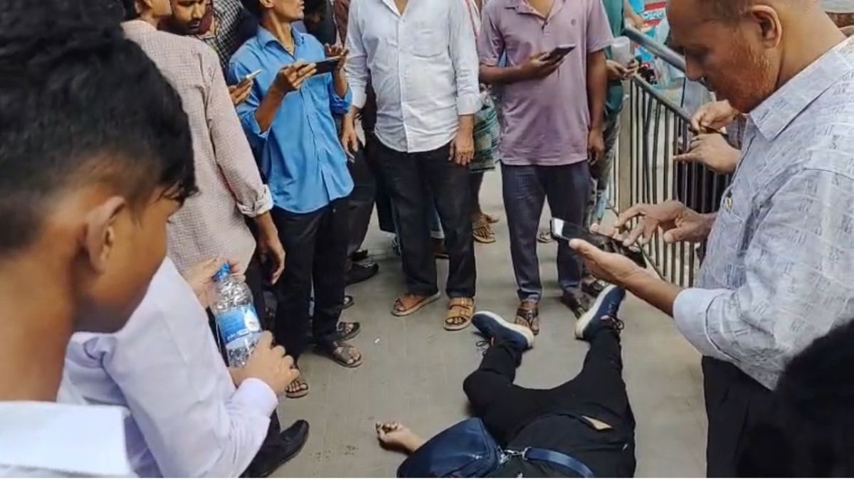 মেট্রোরেলের পিলার থেকে ভারী বস্তু পড়ে প্রাণ গেল পথচারীর