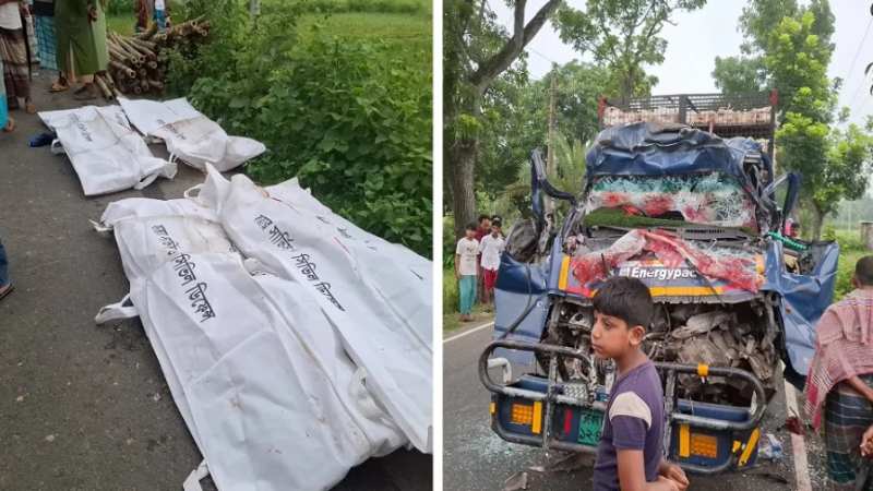 টাঙ্গাইলে ট্রাকে পিকআপের ধাক্কা, ঝরল ৪ প্রাণ