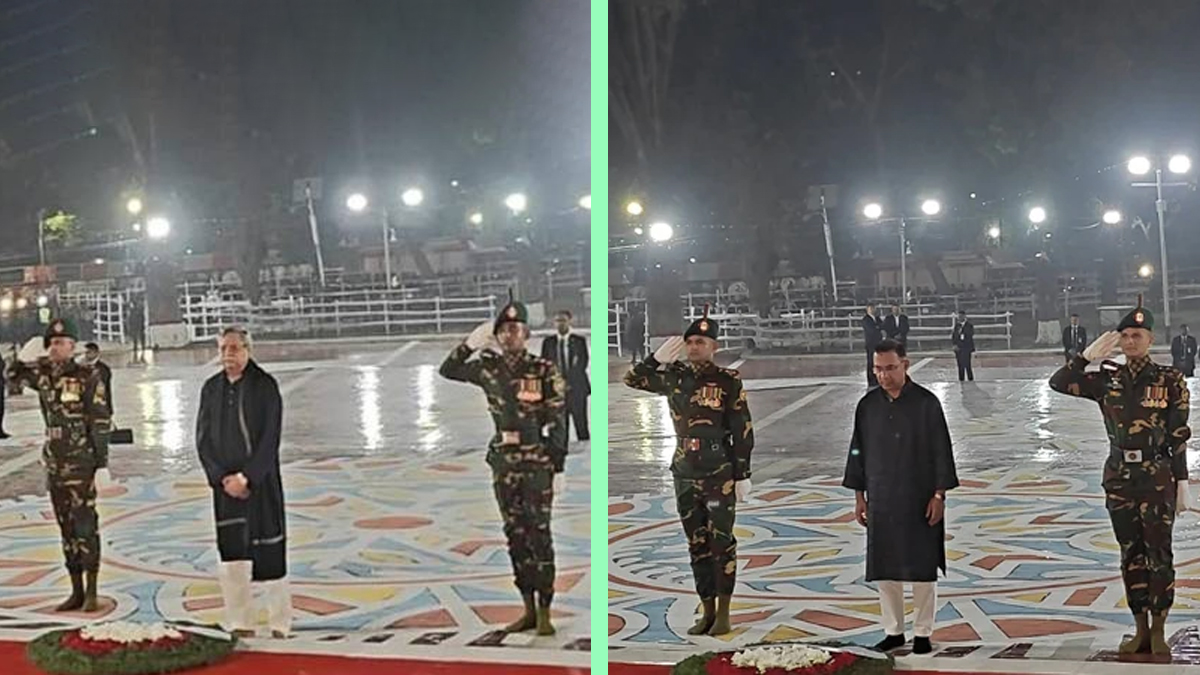 একুশের প্রথম প্রহরে শহিদ মিনারে রাষ্ট্রপতি-প্রধানমন্ত্রীর শ্রদ্ধা