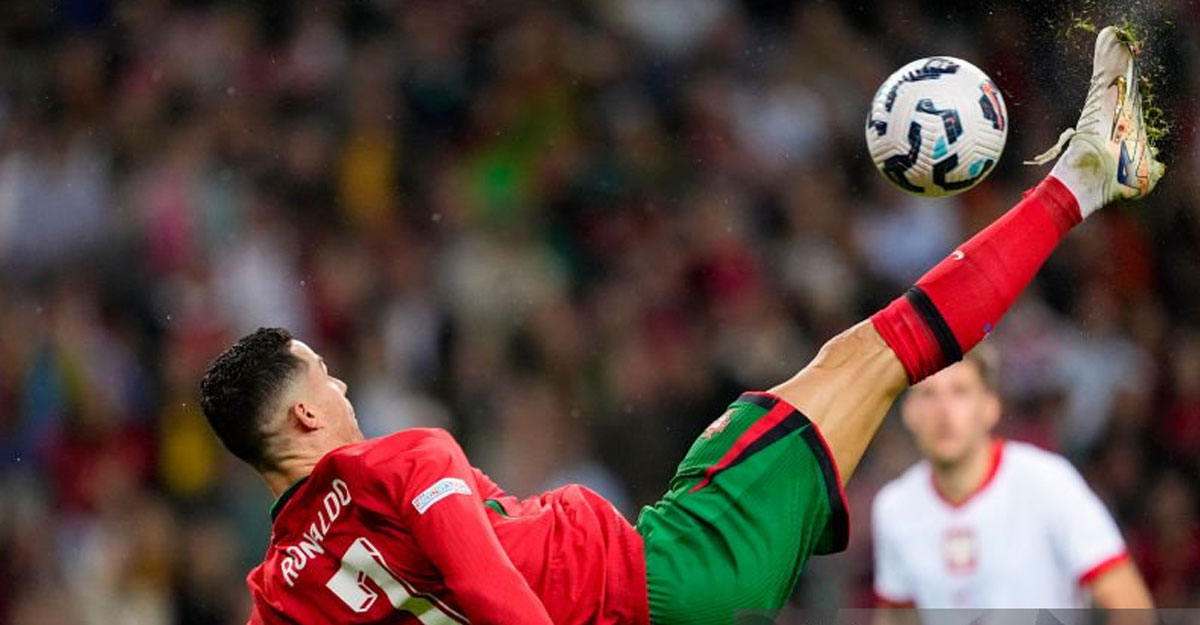 পর্তুগালের গোল উৎসব, রোনালদোর ‘বাইসাইকেল কিক’