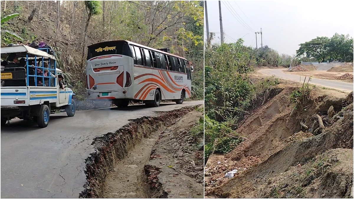 খাগড়াছড়ি-দীঘিনালা সড়ক সম্প্রসারণে ধীরগতি, বাড়ছে দুর্ভোগ