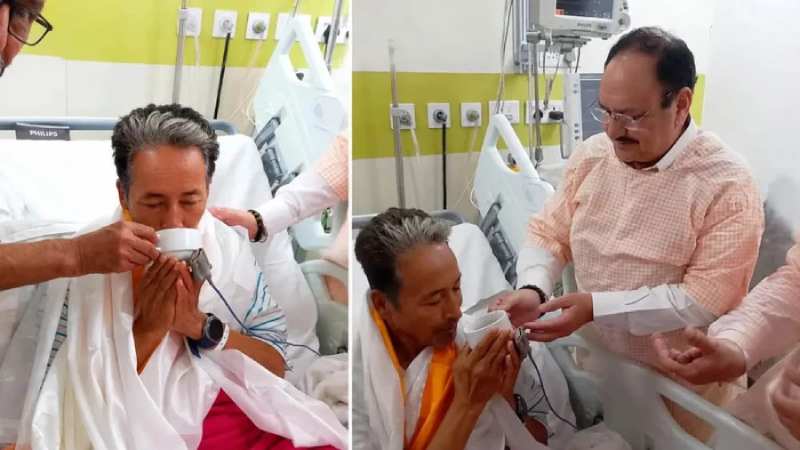২৬ দিন পর অনশন ভাঙলেন সোনম ওয়াংচুক, আন্দোলন অব্যাহত