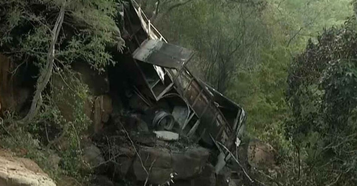 দক্ষিণ আফ্রিকায় বাস খাদে পড়ে ৪৫ জনের প্রাণহানি