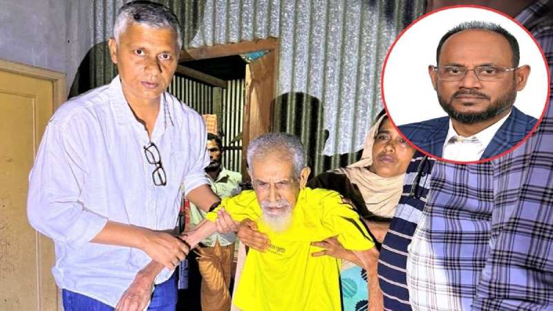 রাস্তায় ফেলে যাওয়া শতবর্ষী বৃদ্ধের দায়িত্ব নিলেন প্রতিমন্ত্রী টুকু