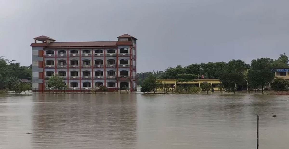 সিলেটে ৫ নদীর পানি বিপৎসীমার ওপরে