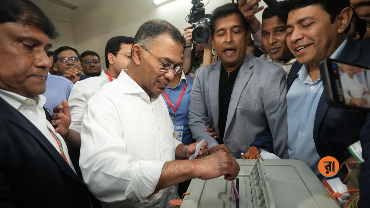 ভোট দিলেন তারেক রহমান