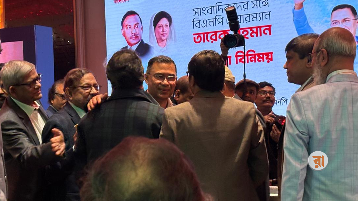 সাংবাদিকদের সঙ্গে মতবিনিময়ে তারেক রহমান