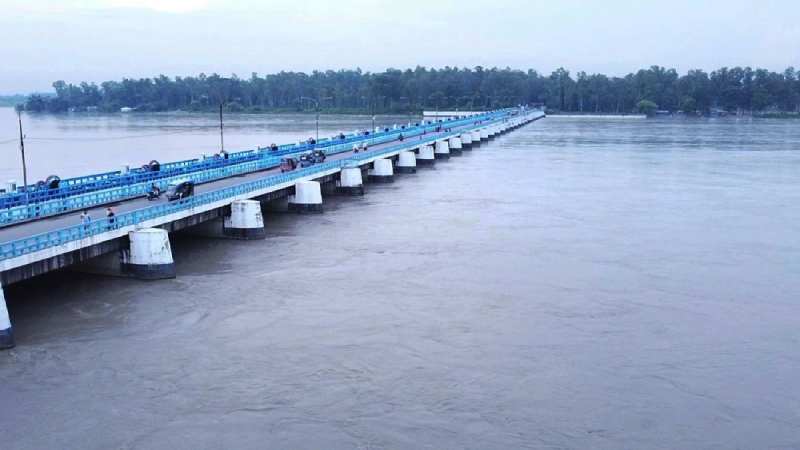 উজানের ঢল ও বৃষ্টিতে ফের বাড়ল তিস্তার পানি