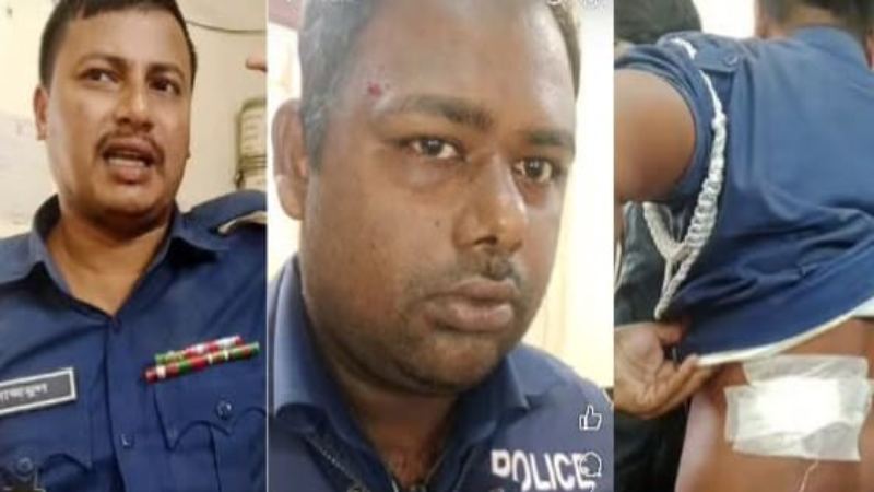 তদন্তে গিয়ে আসামিদের হামলায় তিন পুলিশ আহত