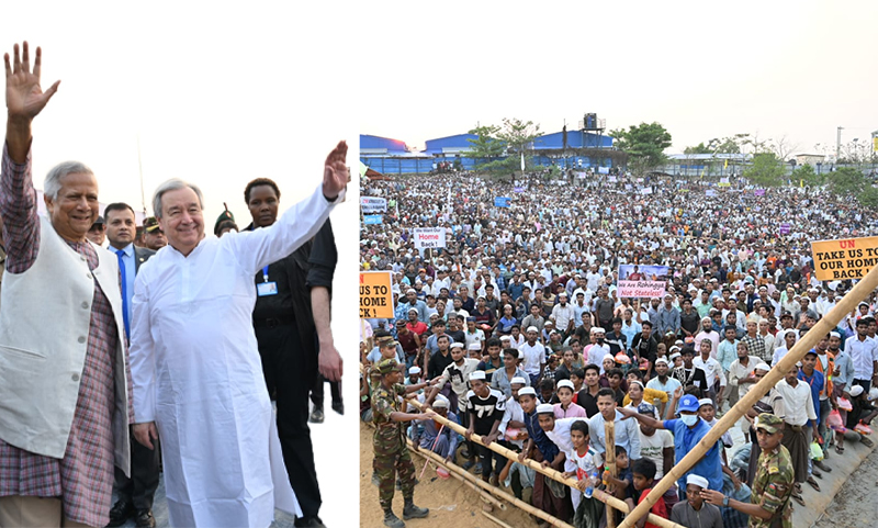 এক লাখ রোহিঙ্গার সঙ্গে প্রধান উপদেষ্টা ও জাতিসংঘ মহাসচিবের ইফতার