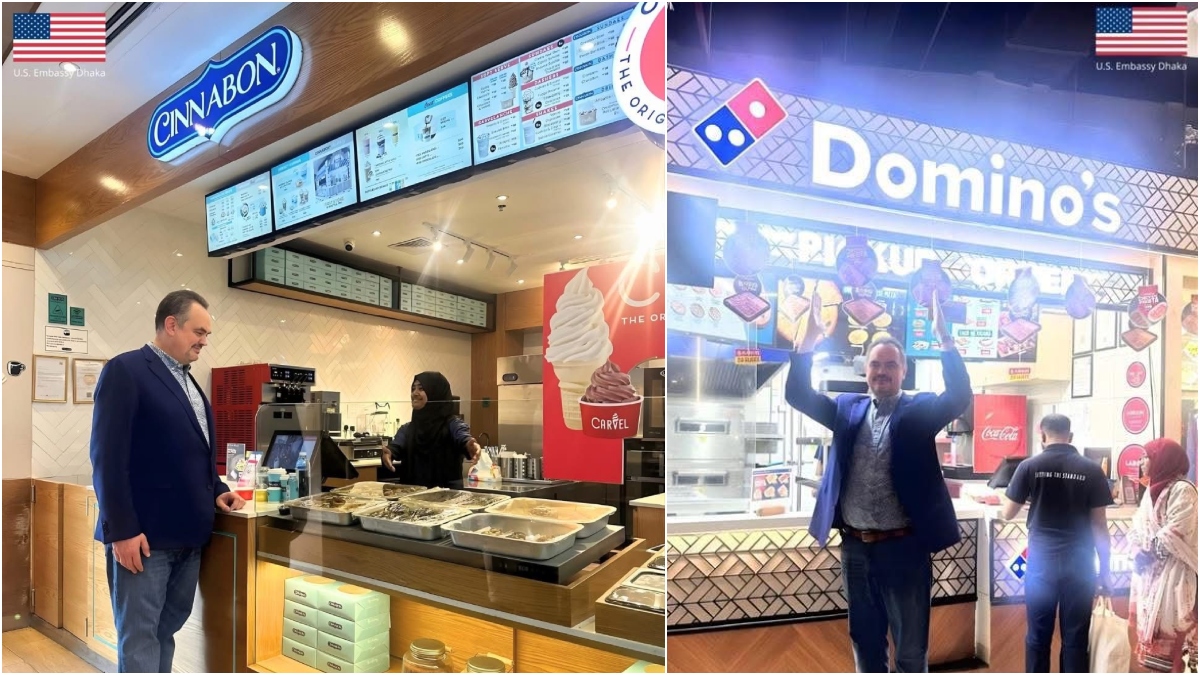 ঢাকায় সিনাবন ও ডোমিনোজ উপভোগ করলেন মার্কিন রাষ্ট্রদূত