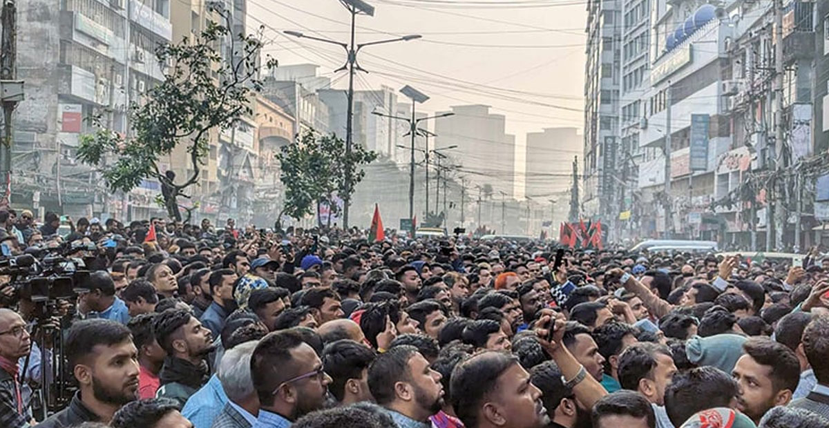 আগরতলা অভিমুখে লংমার্চ শুরু বিএনপির